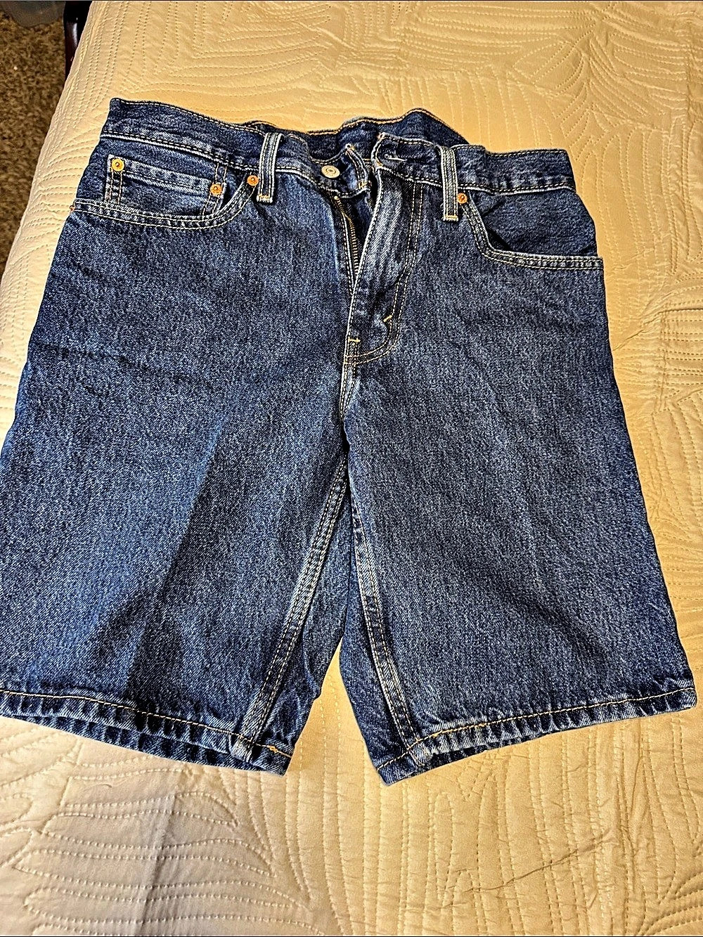 Levi's 405 Standard Denim Shorts Blue Waist 32